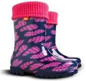 Buty dla dziewczynek - Demar Kalosze dziecięce TWISTER LUX PRINT V (28-35) - Duża 0039V - miniaturka - grafika 1