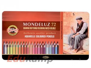 Koh-I-Noor Kredki Mondeluz 72 kolory opakowanie metalowe - Przybory szkolne - miniaturka - grafika 2