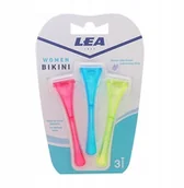 Maszynki do golenia i wkłady - LEA Jednorazowe Maszynki do Golenia Bikini 3 szt. - miniaturka - grafika 1