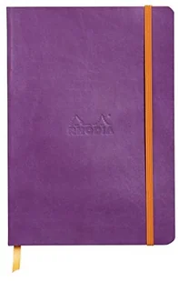 Rhodia Rhodia 117460C notes Rhodiarama z miękką kopertą, 80 arkuszy, papier w kolorze kości słoniowej, A5 148 x 210 mm, zakładka, kieszeń wewnętrzna, 1 sztuka, fioletowy 117460C - Pozostałe książki - miniaturka - grafika 2
