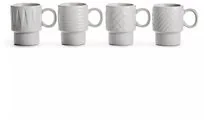 Sagaform Filiżanki do espresso białe, 4 sztuki - Kubki - miniaturka - grafika 3