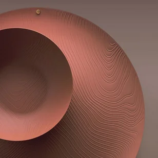 Alessi VENEER Misa Dekoracyjna 29 cm Brązowa PU06/29 BR - Miski i półmiski - miniaturka - grafika 2