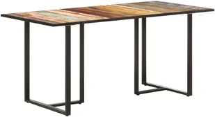 VidaXL Lumarko Stół jadalniany, 160 cm, lite drewno z odzysku 320694 VidaXL - Stoły - miniaturka - grafika 8