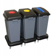 Kosze na śmieci - Merida Zestaw Koszy Do Segregacji Odpadów 3 x 60 L - miniaturka - grafika 1
