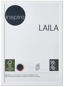 Ramki na zdjęcia - INSPIRE Ramka LAILA 50 x 70 cm biała MDF INSPIRE - miniaturka - grafika 1