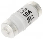 Bezpieczniki elektryczne - ETI Wkładka topikowa D02/50A 400V gL/gG E18 50A D02/50A - miniaturka - grafika 1