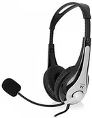 Słuchawki - Ewent EM3562 Czarno-Białe - miniaturka - grafika 1