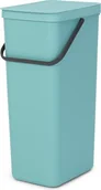 Kosze na śmieci - Brabantia Kosz do segregacji odpadów Sort & Go 40 l miętowy 251085 - miniaturka - grafika 1