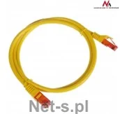 Patchcordy - Maclean MCTV-301Y Przewód kabel patchcord UTP cat6 wtyk-wtyk 1m żółty - miniaturka - grafika 1