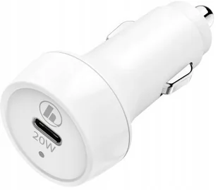 HAMA Ładowarka samochodowa Lightning 20W Biały - Ładowarki samochodowe - miniaturka - grafika 3