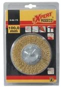 Akcesoria do elektronarzędzi - Modeco Szczotka tarczowa do szlifierki kątowej o średnicy 100 mm marki Expert MN-69-175 4943 - miniaturka - grafika 1