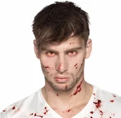 Dodatki do strojów karnawałowych - Boland Zakrwawione soczewki kontaktowe - 7 dniowe - miniaturka - grafika 1