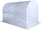 Szklarnie ogrodowe - Home&Garden tunel foliowy 200 x 300 cm 6 m2) biały - miniaturka - grafika 1