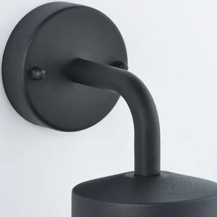 Endon Ścienna LAMPA zewnętrzna NORTH  Endon szklana OPRAWA elewacyjna tuba industrialny outdoor IP44 przezroczysty czarny 79792 - Lampy ogrodowe - miniaturka - grafika 5