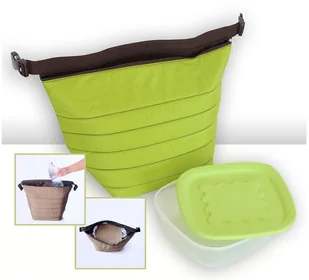 Guzzini On The Go Torba Termiczna Z Pojemnikiem Zielona 22,5x50,0x43,8 0329.50.84 - Pozostałe akcesoria kuchenne - miniaturka - grafika 2