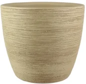 Donice - Cermax Osłonka doniczki ryflowana 30 cm piasek - miniaturka - grafika 1