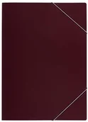 Teczki i skoroszyty - Elba 100555330 napinacz narożny, opakowanie 10 sztuk, teczka z tworzywa sztucznego PP, kolor bordowy 100555330 - miniaturka - grafika 1