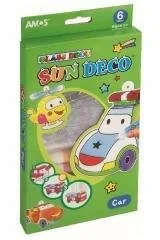 Amos Farby witrażowe Glass Deco 6 kolorów Autka AMOS - Artykuły biurowe - miniaturka - grafika 2