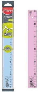 Maped Linijka Study 30cm mix 2 kolorów - Linijki, ekierki - miniaturka - grafika 2