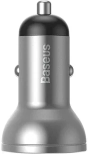 Baseus ładowarka samochodowa 2x USB 4,8A 24W z LCD srebrny (CCBX-0S) - Ładowarki do telefonów - miniaturka - grafika 21