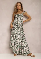 Sukienki - Biało-Czarna Sukienka Agarynome - miniaturka - grafika 1