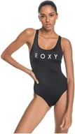 Stroje kąpielowe - ROXY strój kąpielowy damski ROXY RX FITNESS ONE PIECE SWIMSUIT Anthracite KVJ0 - miniaturka - grafika 1