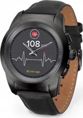 Smartwatch - MyKronoz ZeTime Premium Regular Czarny/skóra - miniaturka - grafika 1