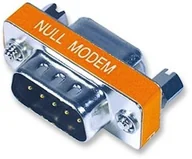 Złącza, przejściówki, adaptery - Manhattan Null Modem Adapter, wtyczka DB9  DB9 Female DB9 Male  Db9 Female 202671 - miniaturka - grafika 1