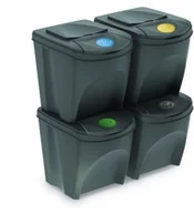 Kosze na śmieci - Prosperplast Zestaw koszy do segregacji SORTIBOX 4x25L IKWB25S4 - miniaturka - grafika 1