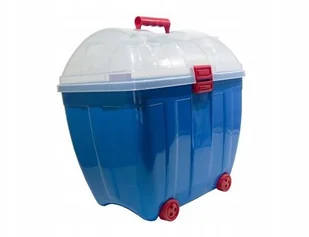 Duży Pojemnik Kuferek kółka, na zabawki Żółty - Pojemniki na zabawki - miniaturka - grafika 3