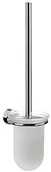 Akcesoria do wc - Emco EMCO 451500101 zaczepienie lavs.Komplet szczotki Rondo 2 model na ścianę, szkło kryształowe satyna, chromowany 226394 - miniaturka - grafika 1