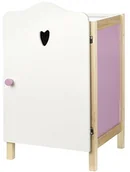Akcesoria dla lalek - roba Roba Szafa na ubrania dla lalek seria "Scarlett", meble dla lalek do przechowywania ubrań i akcesoriów dla lalek, lakierowana na biało - miniaturka - grafika 1