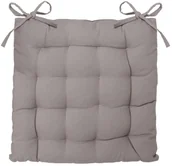 Poduszki na krzesła - Atmosphera Poduszka dekoracyjna na krzesło z wiązaniem kolor szary - miniaturka - grafika 1