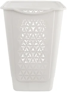 Orion Kosz pojemnik łazienkowy na pranie odzież bieliznę z pokrywą 50L BIAŁY 730551 - Kosze na bieliznę - miniaturka - grafika 2