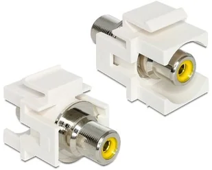 Delock Moduł Keystone RCA F ->RCA F Źółty pozłacane styki (86306) - Pozostałe akcesoria sieciowe Delock Moduł Keystone RCA F ->RCA F Źółty pozłacane styki (86306) - Pozostałe akcesoria sieciowe - miniaturka - grafika 3