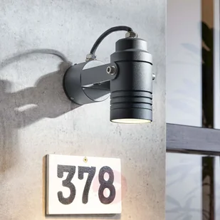 Lampenwelt com Spot zewnętrzny Galina, ciemnoszary, 15,4 cm - Lampy ogrodowe - miniaturka - grafika 3