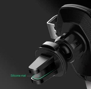 ROCK Gravity QI - Uchwyt samochodowy na kartkę z ładowarką QI - indukcyjną RCK055GRY - Uchwyty samochodowe do telefonów - miniaturka - grafika 8