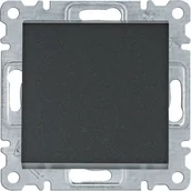 Wyłączniki światła i elektryczne - Hager LUMINA-INTENSE-PASSION-Łącznik-zwierny-1-biegunowy-czarny WL0113 - miniaturka - grafika 1