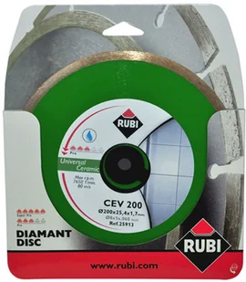 RUBI TARCZA diamentowa 200x22,2mm CIĄGŁA 25913 - Materiały ścierne - miniaturka - grafika 6