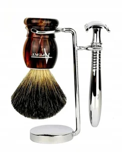 Zestaw Do Golenia Pędzel Stojak Maszynka Żyletki - Zestawy kosmetyków męskich - miniaturka - grafika 7