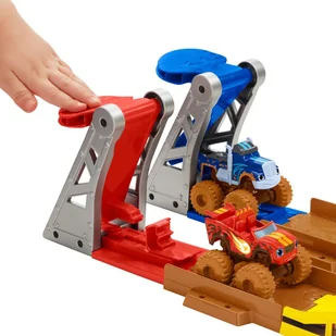 Fisher Price Blaze zestaw Wyścig w błocie GVG53 - Tory, garaże, parkingi - miniaturka - grafika 4