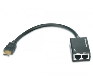 Techly Extender HDMI po skrętce Cat. 5e/6 do 30m, czarny 301153 - Złącza, przejściówki, adaptery - miniaturka - grafika 5