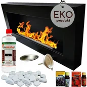 Biokominki - Biokominek 90x40 'box In Flat' 900x400 czarny Tuv - miniaturka - grafika 1