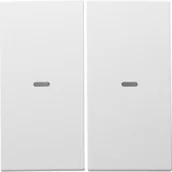 Systemy inteligentnych domów - Berker Hager Hager KNX easy K.1/K.5 biały mat Klawisz z soczewką do modułu przycisku 2-krotnego B_80960399 - miniaturka - grafika 1