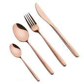 Zestawy sztućców - Starke HARPER SZTUĆCE KOMPLET 24 EL W PUDEŁKU 6 OSÓB RÓŻOWE ZŁOTO STAL SZLACHETNA 5903313422215 - miniaturka - grafika 1