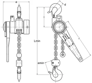 220 Wciągnik łańcuchowy dźwigniowy wysokość podnoszenia 1,5m udźwig 1,6 T) 22076919 76919-uniw - Wciągarki 220 Wciągnik łańcuchowy dźwigniowy wysokość podnoszenia 1,5m udźwig 1,6 T) 22076919 76919-uniw - Wciągarki - miniaturka - grafika 2