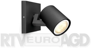 Philips Kinkiet + regulator czarny metal RUNNER HUE 929003045901 - Lampy ścienne - miniaturka - grafika 2