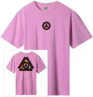 Koszulki męskie - HUF t-shirt HUF COLOR TECH TRIPLE TRIANGLE TEE Violet - miniaturka - grafika 1