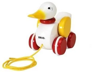 Brio Zabawka do ciąnięcia Kaczka, kolor biały 30323 - Zabawki interaktywne dla dzieci - miniaturka - grafika 3
