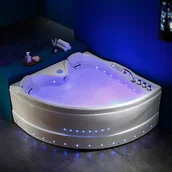 Wanny z hydromasażem - Hydrosan Wanna narożna z hydromasażem 155x155 Roma 764 764 - miniaturka - grafika 1